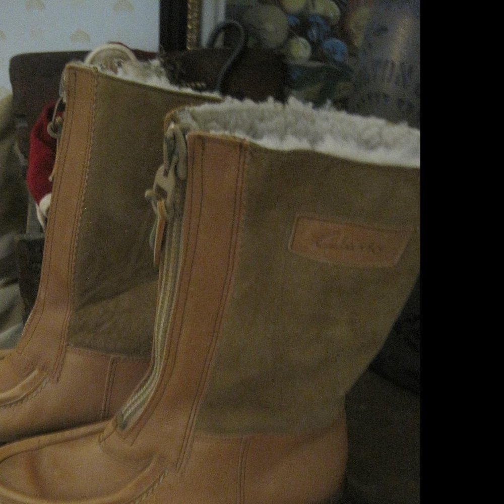 UNISEX CLARKS BOOTS HERLING LEATHER BOOTS MENS